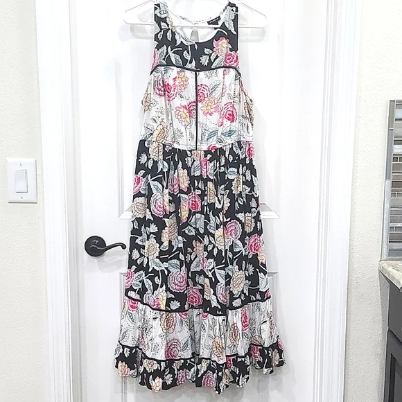 Torrid Floral Challis Midi Dress - Picture 3 of 7